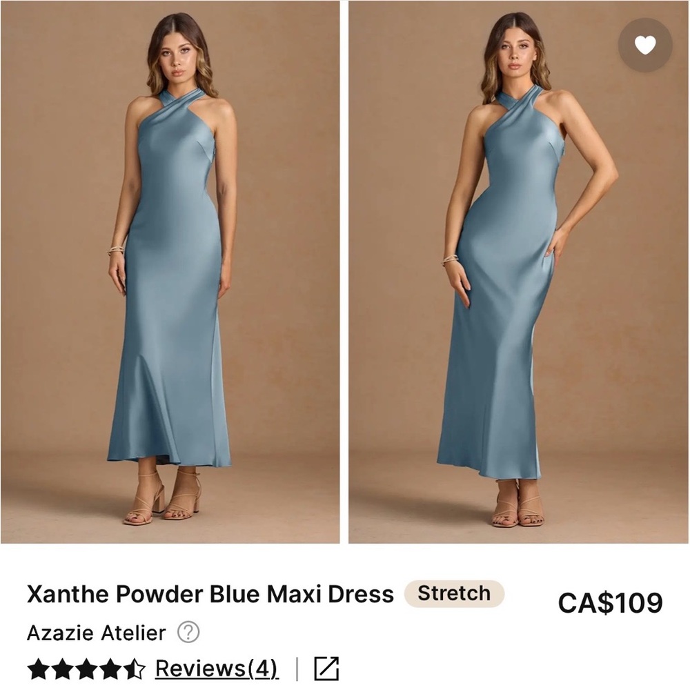 Xanthe Powder Blue Maxi Dress